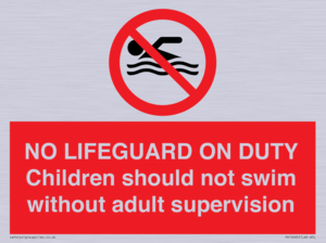 NO LIFEGUARD ON DUTY